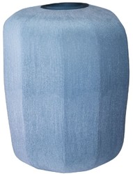 Casa Padrino luxury decorative glass vase blue Ø 33 x H. 42 cm - Hand blown flower vase - Luxury decorative accessories