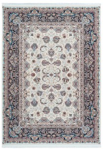 Casa Padrino alfombra de fibra sintética de lujo con franjas marfil - Diferentes Tamaños - Alfombra de salón rectangular en estilo oriental