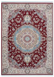Luxus Teppich Rot, Roter Kunstfaser Teppich, Orientalischer Teppich Rot, Luxury Carpet Red, Red Synthetic Fiber Carpet, Oriental Carpet Red