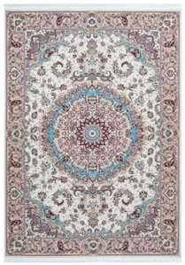 Casa Padrino alfombra de fibra sintética de lujo con franjas marfil / beige / turquesa - Diferentes Tamaños - Alfombra de salón rectangular en estilo oriental