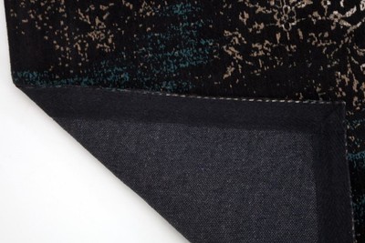 Casa Padrino Wohnzimmer Teppich Vintage Blau / Mehrfarbig 160 x 240 cm - Rechteckiger Baumwoll Teppich - Wohnzimmer Deko Accessoires