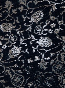 Casa Padrino Wohnzimmer Teppich Vintage Blau / Mehrfarbig 160 x 240 cm - Rechteckiger Baumwoll Teppich - Wohnzimmer Deko Accessoires