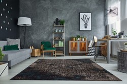 Wohnzimmer Teppich Blau Mehrfarbig, Mehrfarbiger Baumwoll Teppich, Vintage Teppich Mehrfarbig, Living Room Carpet Blue Multicolor, Multicolor Cotton Carpet, Vintage Carpet Multicolor