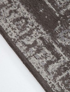 Casa Padrino Vintage Wohnzimmer Teppich Hellgrau 160 x 240 cm - Rechteckiger Baumwoll Teppich - Wohnzimmer Deko Accessoires