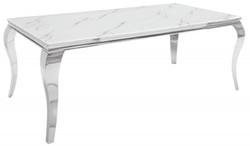 Moderner Barock Esstisch, Esstisch mit Marmoroptik, Küchentisch Modern Barock, Modern Baroque Dining Table, Dining Table with Marble Look, Kitchen Table Modern Baroque
