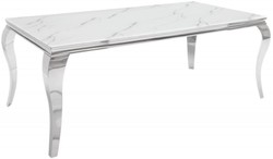 Moderner Barock Esstisch, Esstisch mit Marmoroptik, Küchentisch Modern Barock, Modern Baroque Dining Table, Dining Table with Marble Look, Kitchen Table Modern Baroque