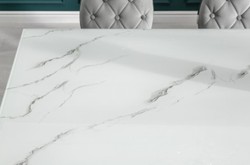 Moderner Barock Esstisch, Esstisch mit Marmoroptik, Küchentisch Modern Barock, Modern Baroque Dining Table, Dining Table with Marble Look, Kitchen Table Modern Baroque