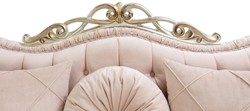Casa Padrino luxury baroque living room sofa with decorative pillows pink / silver / gold 230 x 90 x H. 105 cm - Ornate furniture in baroque style