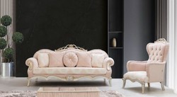 Casa Padrino fauteuil de salon baroque de luxe rose / argent / or 100 x 80 x H. 110 cm - Meubles de Style Baroque Noble