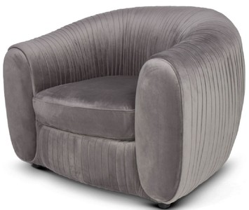 Casa Padrino luxury velvet armchair gray 98 x 88 x H. 74 cm - Elegant living room armchair - Luxury Furniture