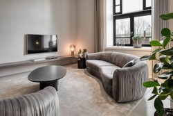 Casa Padrino luxury velvet couch gray 250 x 101 x H. 74 cm - Elegant living room sofa - Luxury Furniture
