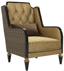 Casa Padrino sillón de salón barroco de lujo oro / negro 72 x 80 x A. 105 cm - Muebles Nobles de Estilo Barroco