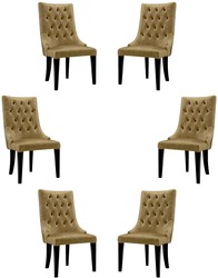 Casa Padrino luxury baroque dining chair set gold / black / silver 54 x 55 x H. 110 cm - Noble kitchen chairs with velvet fabric - Baroque chairs set of 6 - Dining Room Furniture
Casa Padrino luxury baroque dining chair set gold / black / silver 54 x 55 x H. 110 cm - Noble kitchen chairs with velvet fabric - Baroque chairs set of 6 - Dining Room Furniture