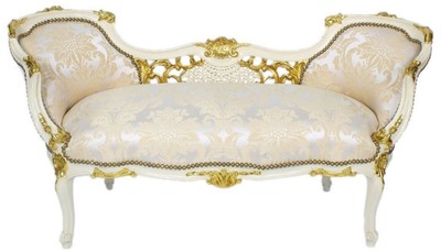 Barock Sitzbank, Barockstil Sitzbank, Barock Bank mit Muster, Baroque Bench, Baroque Style Bench, Baroque Bench with Pattern