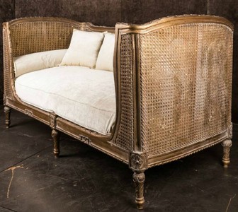 Casa Padrino Luxus Barock Sofa mit Kissen Braun / Elfenbeinfarben 187 x 89 x H. 103 cm - Handgefertigtes Sofa im Antik Stil - Wohnzimmer Möbel