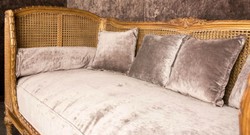 Casa Padrino canapé baroque de luxe avec coussins marron / taupe 187 x 89 x H. 103 cm - Canapé fait main de style antique - Meubles de salon