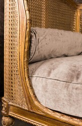 Casa Padrino canapé baroque de luxe avec coussins marron / taupe 187 x 89 x H. 103 cm - Canapé fait main de style antique - Meubles de salon