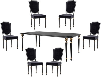 Luxus Barock Esszimmer Set, Barock Esstisch mit 6 Stühlen, Barock Esszimmer Möbel, Luxury Baroque Dining Room Set, Baroque Dining Table with 6 Chairs, Baroque Dining Room Furniture Luxus Barock Esszimmer Set, Barock Esstisch mit 6 Stühlen, Barock Esszimmer Möbel, Luxury Baroque Dining Room Set, Baroque Dining Table with 6 Chairs, Baroque Dining Room Furniture