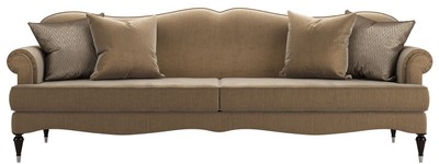 Casa Padrino divano barocco di lusso cachi 245 x 90 x A. 95 cm - Mobili da soggiorno in stile barocco - Nobile e Magnifico