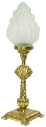 Casa Padrino ensemble de lampe de table baroques or / blanc 14 x 14 x H. 48 cm - Lampes élégantes de style baroque - Lampes décoratives baroques