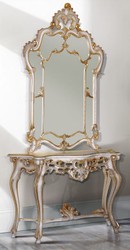 Barock Spiegelkonsole, Barockstil Spiegelkonsole, Antik Stil Spiegelkonsole, Baroque Mirror Console, Baroque Style Mirror Console, Antique Style Mirror Console