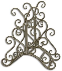 Casa Padrino Art Nouveau garden hose wall holder brown 31.6 x H. 34.5 cm - Nostalgic metal hose wall holder - Baroque & Art Nouveau Garden Accessories