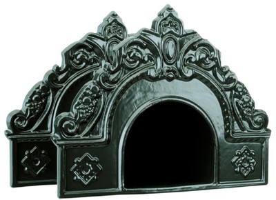 Casa Padrino supporto da parete per tubo da giardino Art Nouveau verde 33 x 18 x H. 25 cm - Supporto da parete per tubo in alluminio nostalgico - Accessori da Giardino Barocco e Art Nouveau