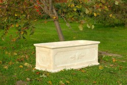 Casa Padrino Baroque Flower Pot Antique Cream - White 31 x 81 x H 30 cm - Square Flower Pot in Baroque Style - Flower Pot - Planter Art Nouveau Casa Padrino Baroque Flower Pot Antique Cream - White 31 x 81 x H 30 cm - Square Flower Pot in Baroque Style - Flower Pot - Planter Art Nouveau