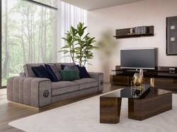 Casa Padrino conjunto de mesa de café de lujo marrón - 2 mesas de salón rectangulares - Muebles de sala de lujo