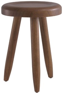 Casa Padrino sgabello di lusso marrone Ø 31 x A. 45 cm - Sgabello in legno massello - Sgabello rotondo in legno Mindi - Mobili di Lusso