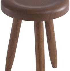 Casa Padrino sgabello di lusso marrone Ø 31 x A. 45 cm - Sgabello in legno massello - Sgabello rotondo in legno Mindi - Mobili di Lusso