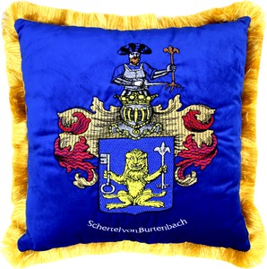 Stemma decorativo di lusso Casa Padrino Freiherr Schertel di Burtenbach royal blue / gold Stemma decorativo di lusso Casa Padrino Freiherr Schertel di Burtenbach royal blue / gold