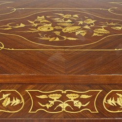 Casa Padrino baroque desk brown / gold 120 x 60 x H. 80 cm - Handcrafted solid wood office table with 5 drawers - Office Furniture in Baroque Style