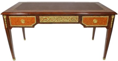 Casa Padrino baroque desk brown / gold 180 x 70 x H. 80 cm - Handcrafted solid wood office table with 3 drawers - Office Furniture in Baroque Style
