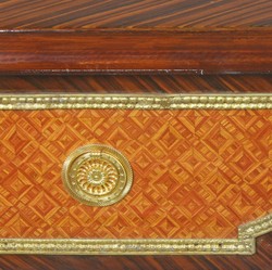 Casa Padrino bureau baroque marron / or 180 x 70 x H. 80 cm - Table de bureau fait main en bois massif avec 3 tiroirs - Mobilier de Bureau de Style Baroque