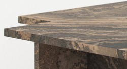Casa Padrino luxury marble coffee table beige / gray / black 95 x 95 x H. 35 cm - Noble living room table made of high quality Eramosa marble - Luxury living room furniture Casa Padrino luxury marble coffee table beige / gray / black 95 x 95 x H. 35 cm - Noble living room table made of high quality Eramosa marble - Luxury living room furniture