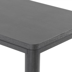 Casa Padrino tavolo da pranzo di lusso grigio antracite 240 x 100 x A. 76 cm - Tavolo da cucina in legno massello - Tavolo da pranzo rettangolare - Mobili da pranzo di lusso