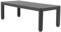 Casa Padrino tavolo da pranzo di lusso grigio antracite 240 x 100 x A. 76 cm - Tavolo da cucina in legno massello - Tavolo da pranzo rettangolare - Mobili da pranzo di lusso