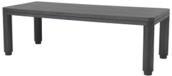 Casa Padrino tavolo da pranzo di lusso grigio antracite 240 x 100 x A. 76 cm - Tavolo da cucina in legno massello - Tavolo da pranzo rettangolare - Mobili da pranzo di lusso