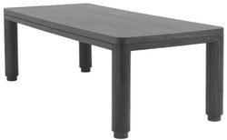 Casa Padrino tavolo da pranzo di lusso grigio antracite 240 x 100 x A. 76 cm - Tavolo da cucina in legno massello - Tavolo da pranzo rettangolare - Mobili da pranzo di lusso