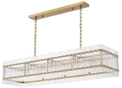 Luxus Kronleuchter Messingfarben, Rechteckiger Kronleuchter Messingfarben, Designer Kronleuchter Messingfarben, Luxury Chandelier Brass, Rectangular Chandelier Brass, Designer Chandelier Brass