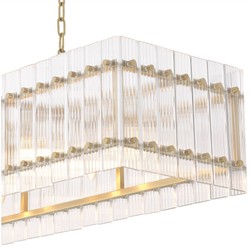 Luxus Kronleuchter Messingfarben, Rechteckiger Kronleuchter Messingfarben, Designer Kronleuchter Messingfarben, Luxury Chandelier Brass, Rectangular Chandelier Brass, Designer Chandelier Brass