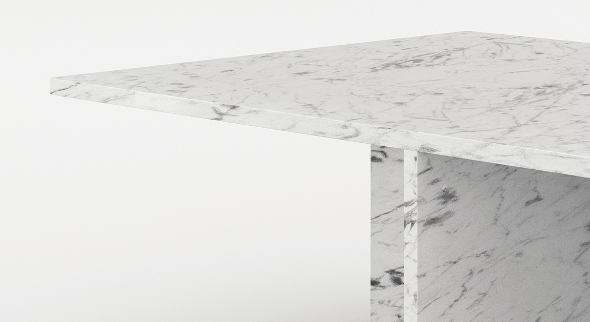 Casa Padrino luxury marble coffee table white 130 x 70 x H. 35 cm - Rectangular living room table made of high quality Spanish Carrara marble - Luxury Furniture Casa Padrino luxury marble coffee table white 130 x 70 x H. 35 cm - Rectangular living room table made of high quality Spanish Carrara marble - Luxury Furniture