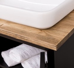 Landhausstil Badezimmer Set, Landhausstil Doppelwaschtisch mit Wandspiegel, Country Style Bathroom Set, Country Style Double Washstand with Wall Mirror