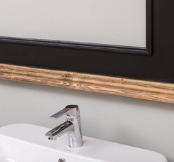 Landhausstil Badezimmer Set, Landhausstil Doppelwaschtisch mit Wandspiegel, Country Style Bathroom Set, Country Style Double Washstand with Wall Mirror