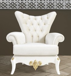 Barock Wohnzimmer Sessel Creme Barockstil Sessel Antik Stil Sessel Baroque Living Room Armchair Cream Baroque Style Armchair Antique Style Armchair