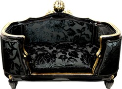 Pompöös di Casa Padrino Luxury Baroque Dog & Cat Bed Deluxe Bouquet nero / Oro di Harald Glööckler Pompöös di Casa Padrino Luxury Baroque Dog & Cat Bed Deluxe Bouquet nero / Oro di Harald Glööckler