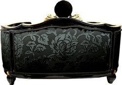 Pompöös di Casa Padrino Luxury Baroque Dog & Cat Bed Deluxe Bouquet nero / Oro di Harald Glööckler Pompöös di Casa Padrino Luxury Baroque Dog & Cat Bed Deluxe Bouquet nero / Oro di Harald Glööckler