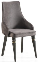 Casa Padrino ensemble de salle à manger Art Déco de luxe gris / or - 1 Table à Manger Extensible et 6 Chaises de Salle à Manger - Mobilier Art Déco - Qualité de Luxe