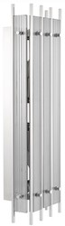 Casa Padrino applique murale de luxe argent / gris 23 x 12 x H. 65 cm - Élégante applique murale avec verre fumé - Qualité de Luxe
